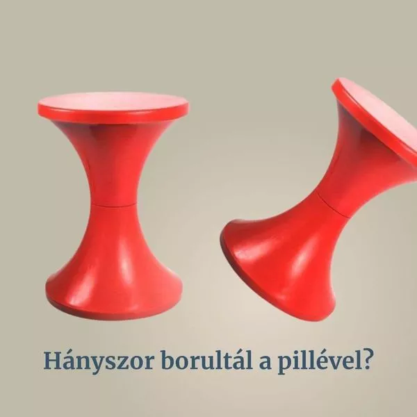 Pille szék (Tam Tam Stool), a 70-es, 80-as évek retró műanyag ülőkéje, belső tárolóval.