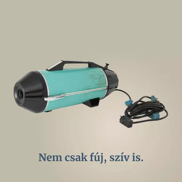 Szovjet Rakéta porszívó, szivar formájú, retró háztartási gép a 70-es, 80-as évekből.